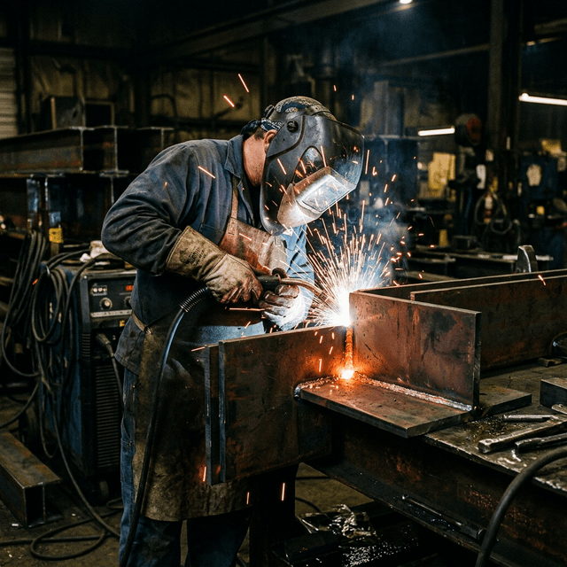 Fabrication structural steel welding environment