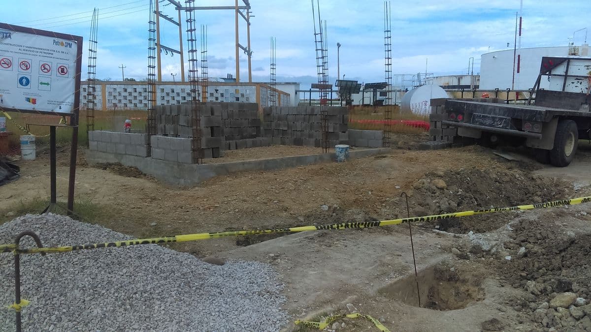 FITA civil construction front at industrial site